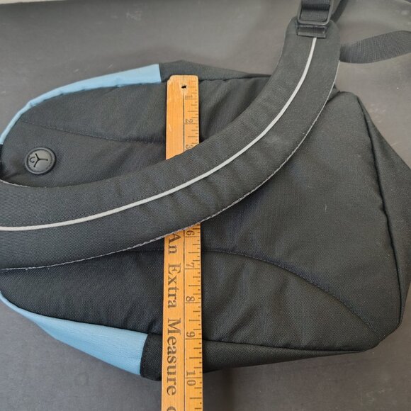 LL Bean Crossbody Mini Sling Backpack Travel Bag Blue Black - Picture 7 of 11